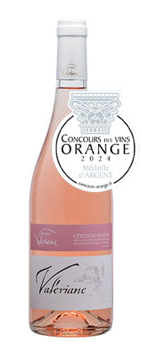 Domaine de la Valériane Rosé Tradition 2023 Médaille d'argent Concours des vins d'Orange 2024